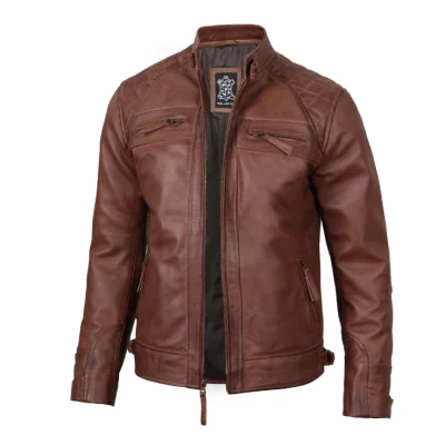 Jacket en cuir original Pour Homme HFDS00039 Mode 15 000 FCFA