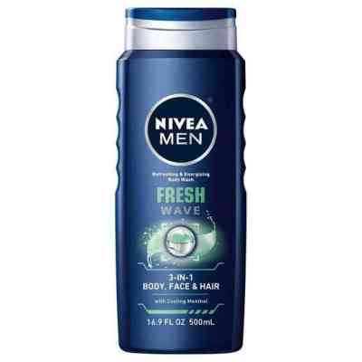 Nivea Men Fresh Wave Gel Douche (16,9 oz) MMDS00085 NIVEA Bien-être et Beauté 7 000 FCFA