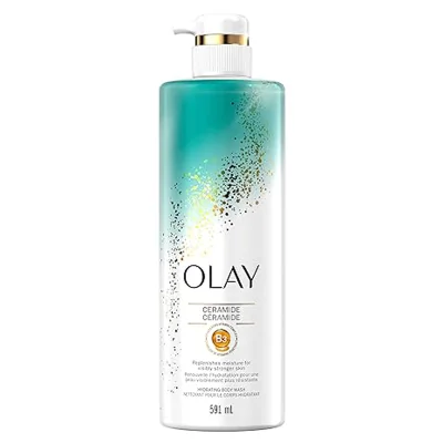 Gel nettoyant pour le corps Olay avec collagène et vitamine B3, nettoyant et raffermissant, 17,9 fl. oz, l'emballage peut var...