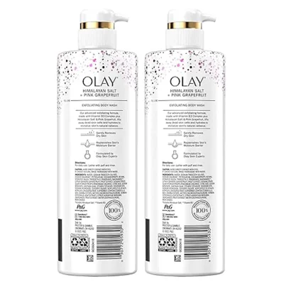 Gel nettoyant pour le corps Olay avec collagène et vitamine B3, nettoyant et raffermissant, 17,9 fl. oz, l'emballage peut var...