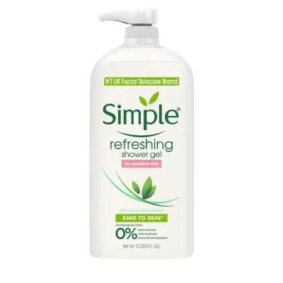 Simple Refreshing Shower Gel with Cucumber Extract for Sensitive Skin 1L MMDS00065 Bien-être et Beauté 7 000 FCFA