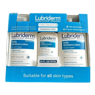 Lotion hydratante quotidienne Lubriderm Lot de 3- (2 x 709 ml & 1 x 177 ml) MMDS00069 Bien-être et Beauté 22 000 FCFA