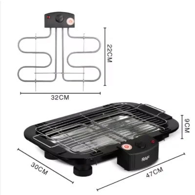 Gril électrique 2000W de matériel de cuisson durable de forte capacité de chauffage EJXDS00010 Electroménager & Entretien 12...