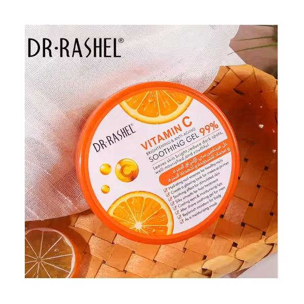 DR RASHEL Masque de sommeil à la vitamine C, Gel apaisant, raffermissant et hydratant