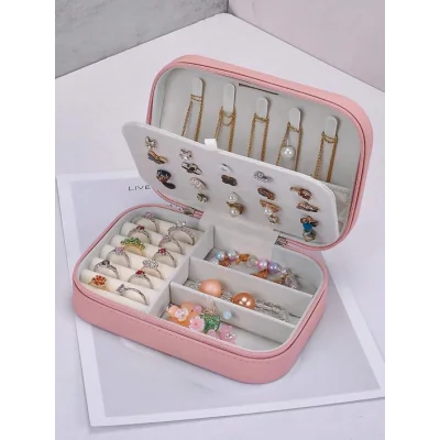 Boîte à Bijoux en Velours Portable Organisateur de Bijoux BQDS00018 Bien-être et Beauté 5 000 FCFA