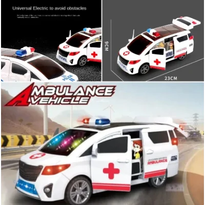 Voiture jouet de Police universelle pour enfants, porte rotative électrique avec musique ISDS0002 Divertissements enfants 10...