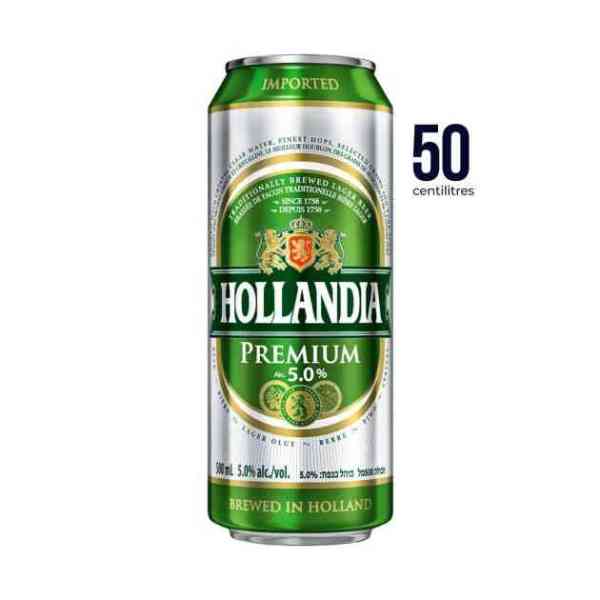 Bière Hollandia 5% cannette 50cl