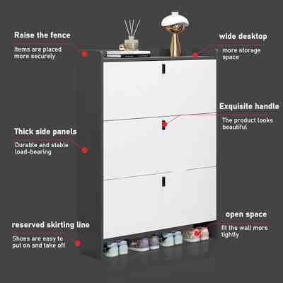 organiseur de rangement polyvalent, gain de place pour l'entrée, le salon, 90 x 17 x 118 cm ISDS00022 Style & confort 67 000...