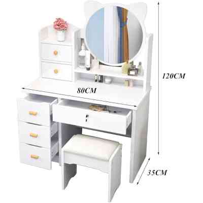 coiffeuse avec tabouret rembourré doux ISDS0006 Style & confort 61 000 FCFA