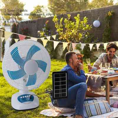 ventilateur de camping avec panneau solaire EJXDS00097 Electroménager & Entretien 28 000 FCFA