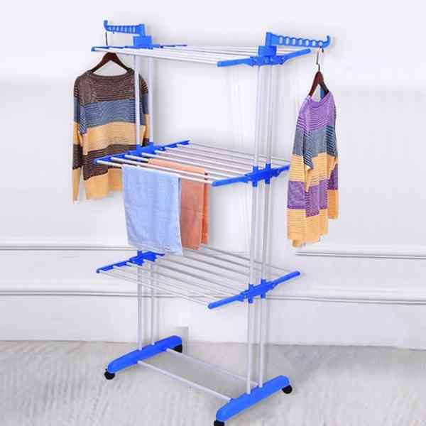 Séchoir à linge, porte-serviettes pliable, rangement pratique, cintre pour sèche-linge