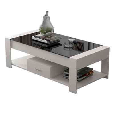 Table basse moderne minimaliste en verre trempé ISDS00037 Style & confort 48 000 FCFA