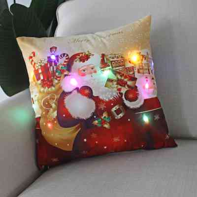 Jeu de 6 housses de coussin avec éclairage LED ISDS00048 Style & confort 20 000 FCFA