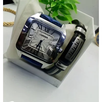 MONTRE CARTIER + BRACELET HFDS00014 Mode 13 500 FCFA