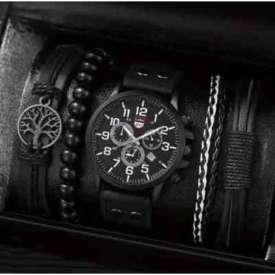 MONTRE+BRACELET+ COFFRET POUR HOMME HGDS00039 Mode 13 500 FCFA