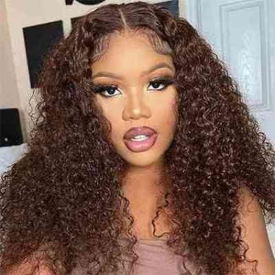 perruques lace frontal cheveux humains bouclés alignés sur les cuticules vierge CFDS0008 Mode Femme 75 000 FCFA