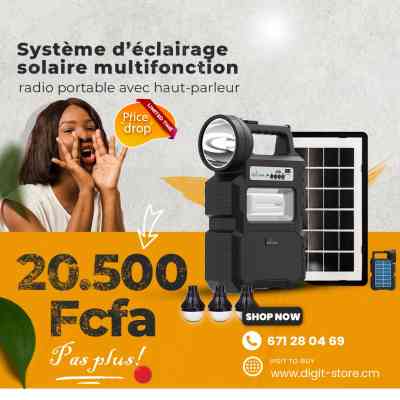 Système d'éclairage solaire multifonction