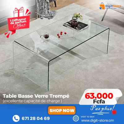 Table basse verre trempe